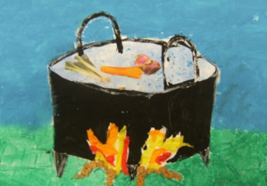 Une soupe de cailloux générative