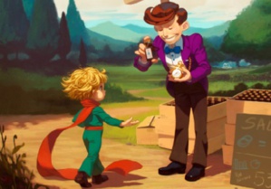 Le petit prince et le marchand Le petit prince et le marchand