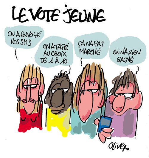 Source : "Le vote jeune" d'Olivero huffingtonpost.fr