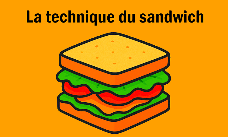 La technique du sandwich 